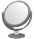 10X SOFT TOUCH VANITY MIRROR SILVER STEM-GREY