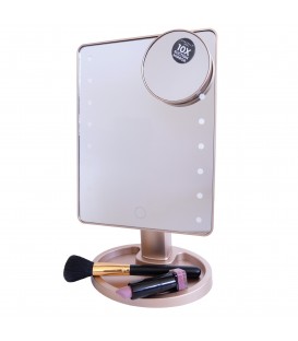 10X ROSE GOLD LED VANITY MIRROR