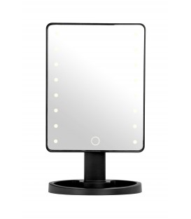 BLACK HOLLYWOOD LED VANITY MIRROR