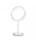 5X ROSE GOLD AND MARBLE VANITY MIRROR