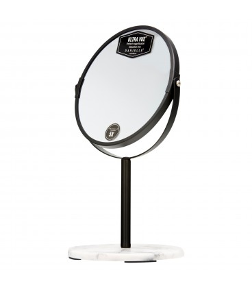 5X BLACK AND MARBLE VANITY MIRROR