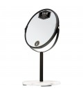 5X BLACK AND MARBLE VANITY MIRROR