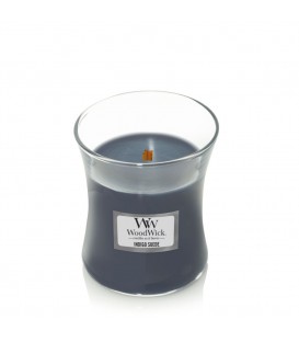 MEDIUM CRACKING CANDLE WOODWICK SUEDE INDIGO