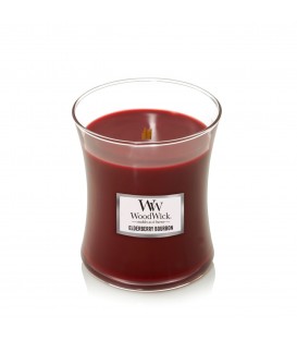 MEDIUM CRACKING CANDLE WOODWICK ELDERBERRY BOURBON