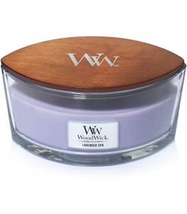 CANDLE CRACKING ELLIPSE WOODWICK LAVANDER SPA