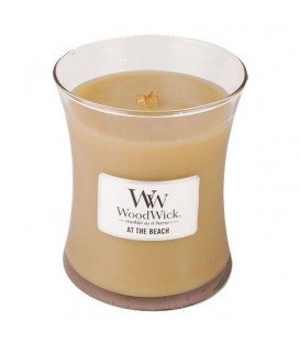WOODWICK MEDIUM CANDLE AT THE BEACH