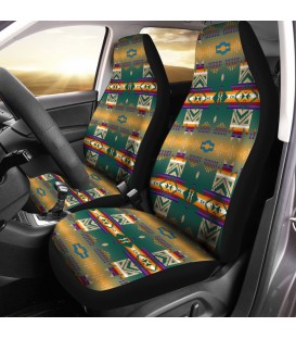 CAR SEAT COVERS GREEN DEGRADED