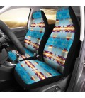CAR SEAT COVERS TURQUOISE GRADIENT