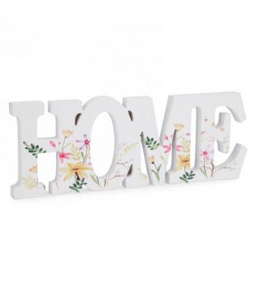HOME FLORAL WOODEN DECOR 13X5''