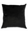 COUSSIN DE VELOUR NOIR 17X17''