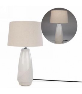 CREAM TABLE LAMP 11X20''