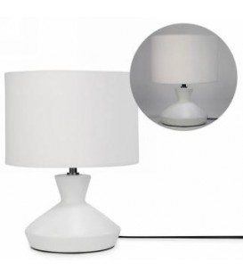 LAMPE DE TABLE BLANCHE 10X13''