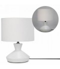 LAMPE DE TABLE BLANCHE 10X13''