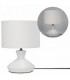 WHITE TABLE LAMP 10X13''