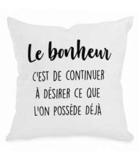 COUSSIN LE BONHEUR 17X17''