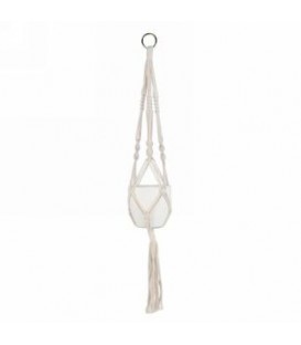 JARDINIÈRE EN MACRAMÉ NATUREL 32''