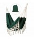 GREEN HAMMOCK WITH FRINGE 40X80''