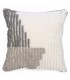 GRAY AND TAUPE CUSHION 17X17''