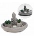 10''D CEMENT BUDDHA TRAY