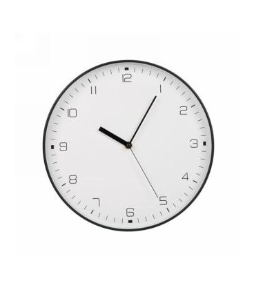 BLACK BORDER CLOCK 12''D