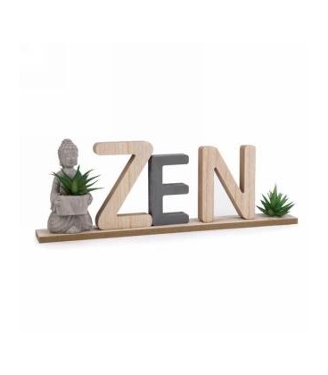 NATURAL ZEN DECORATION WITH BUDDHA 15X2X5''