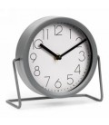 GRAY TABLE CLOCK 7X3X6''