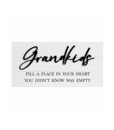 GRANDKIDS WALL PLATE 19X9''