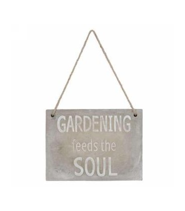 GRAY WALL PLATE TO SUSPEND GARDENING 8X6''