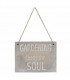 GRAY WALL PLATE TO SUSPEND GARDENING 8X6''