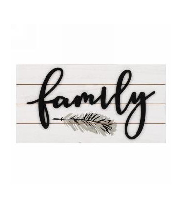 FAMILY WALL PLATE 12X6''