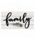 PLAQUE MURALE FAMILY 12X6''