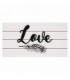 LOVE WALL PLAQUE 12X6''