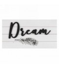 PLAQUE MURALE DREAM 12X6''