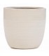 WHITE CERAMIC VASE 5X5''