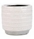 VASE IVOIRE AVEC BASE GRISE 6''