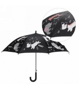 PARAPLUIE QUI CHANGE DE COULEUR POUR ENFANT CHAT 34''