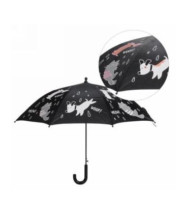 PARAPLUIE QUI CHANGE DE COULEUR POUR ENFANT CHAT 34''