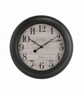 16''D WOOD LOOK CLOCK