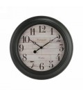 16''D WOOD LOOK CLOCK