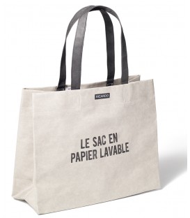 Grey paper bag RICARDO