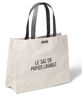 Sac en papier réutilisable gris RICARDO