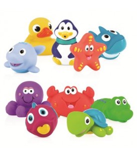 JOUETS POUR LE BAIN 10 PIÈCES