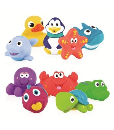 BATH TOYS 10 PIECES