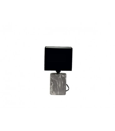 CERAMIC TABLE LAMP WITH SHADE SLAB MARBLE  7.10 × 4.35 × 12.60 in