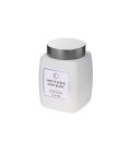13.2 OZ LUXE SCENTED SQUARE CANDLE WITH LID (WHITE SUEDE)