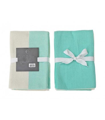 3 PACK DUAL WAFFLE KITCHEN TOWEL SET