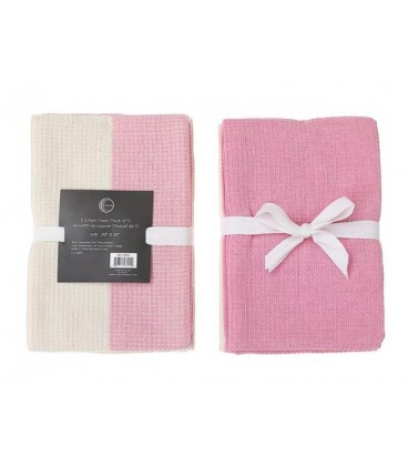 3 PACK DUAL WAFFLE KITCHEN TOWEL SET