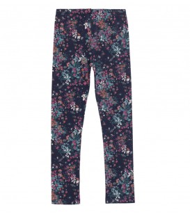 Legging marine avec fleurs NANÖ