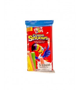 FROOT LOOPS CEREAL STRAW PACK OF 5