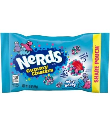WONKA-NERS GUMMY CLUSTERS VERRY BERRY